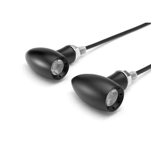 Matte Black Mini Led Turn Signals / Indicators type " Ladz"