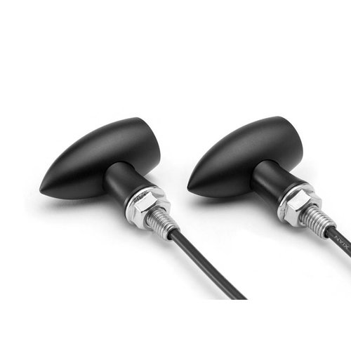 Matte Black Mini Led Turn Signals / Indicators type " Ladz"