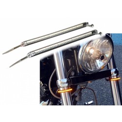 Set of LED Front Fork Indicators Bendable