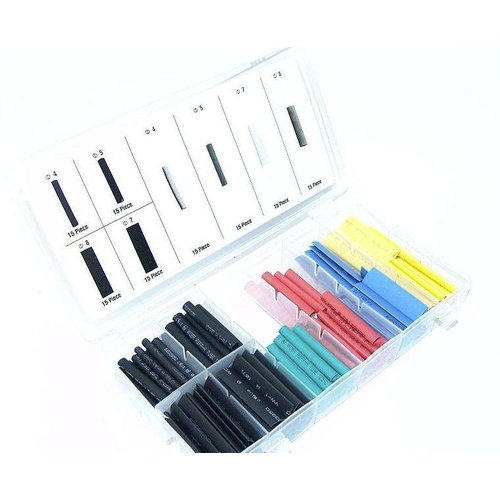 Coloured Heat Shrink Tubing Assortment (120pc)