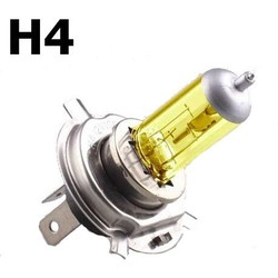 Ampoule old school jaune HID H4 90W