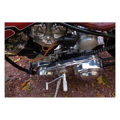 Lowbrow Customs Câble d'allumage tressé 7 MM Marron / Noir