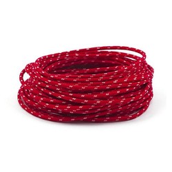 Gevlochten Kabel 3MM Rood 7,5 Meter