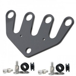 Teller Bracket "Dubbel" Zwart 48mm