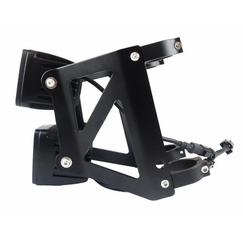 Double stacked Square Streetfighter LED headlight set