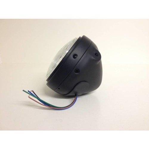 5,75" Thick Zwart Chopper Koplamp