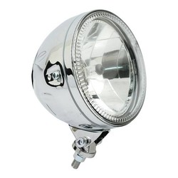 5.75 "SKYLINE Headlight with LED Ring Halo Bottom Mount Chrome