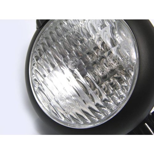 4.75" Chopper Koplamp "Bates Style" Zwart