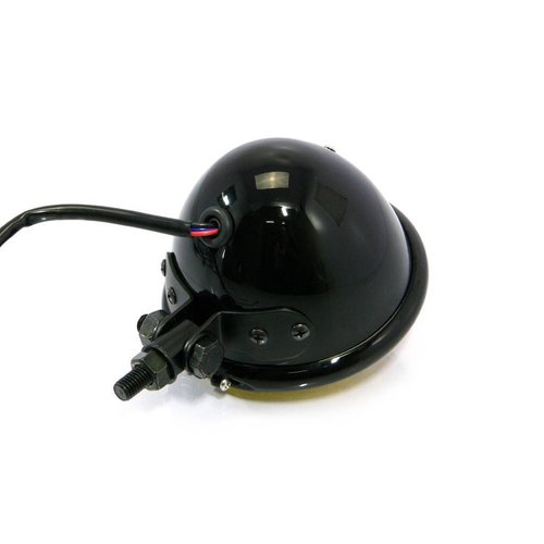 4.75" Chopper Koplamp "Bates Style" Black & Yellow