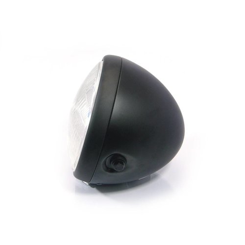 7.5 "phare chopper noir mat très grand