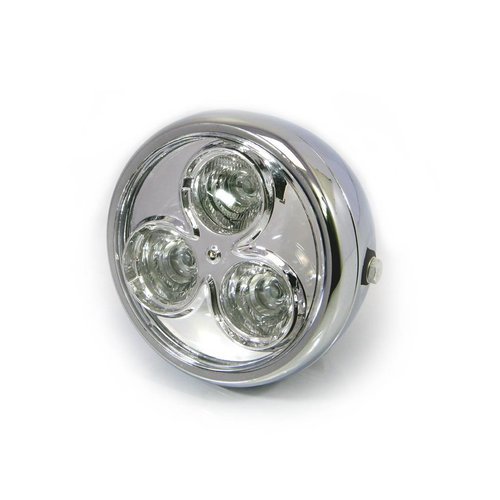 6.75 "Chrome Projector Chopper Headlight