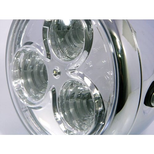 6.75 "Chrome Projector Chopper Headlight