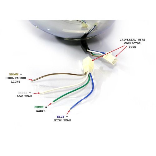 6.75 "Chrome Projector Chopper Headlight