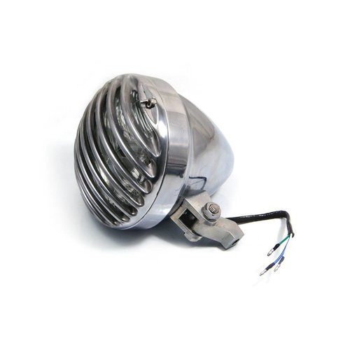 6" Prison Headlight Bottom Mount Polished