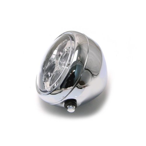 5.5" 4 LED Projector Chopper Koplamp Chrome