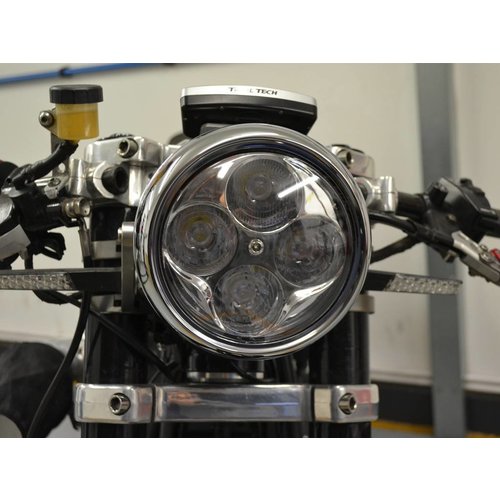 5.5 "4 LED Projector Chopper Headlight Chrome