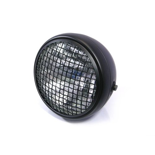7" Scrambler Koplamp Mat Zwart Extra Groot