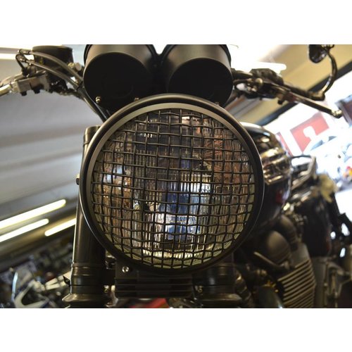 7" Scrambler Koplamp Mat Zwart Extra Groot