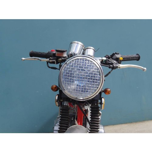 7" Scrambler Koplamp Black & Chrome Extra Groot