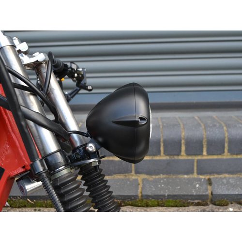 5.5 "Vintage Headlight Bottom Mount Black