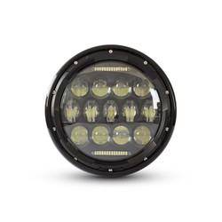 Phare avant noir Multi LED 7"