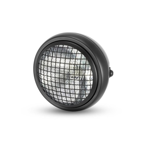 6" Mesh Headlight Scrambler Black