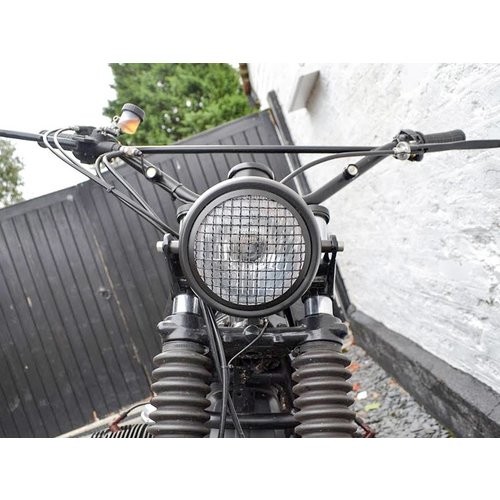 6" Mesh Headlight Scrambler Black