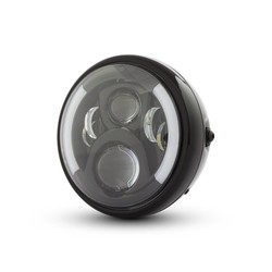 Phare multi LED 7 "avec clignotants noir type 2