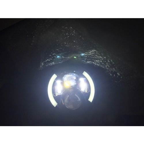 Phare multi LED 7 "avec clignotants noir type 2