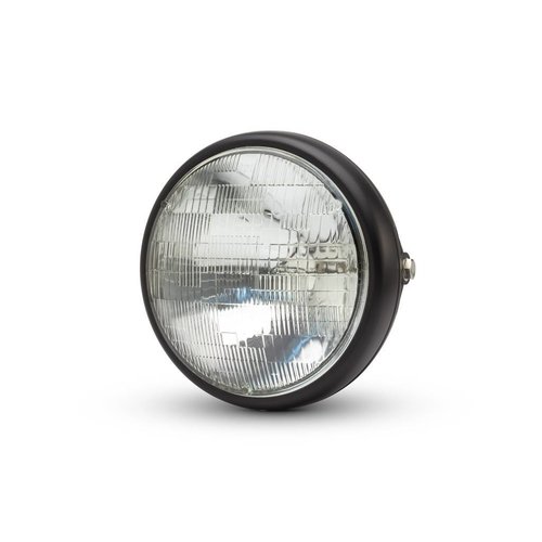 Phare universel "Shorty" en métal noir mat 7"