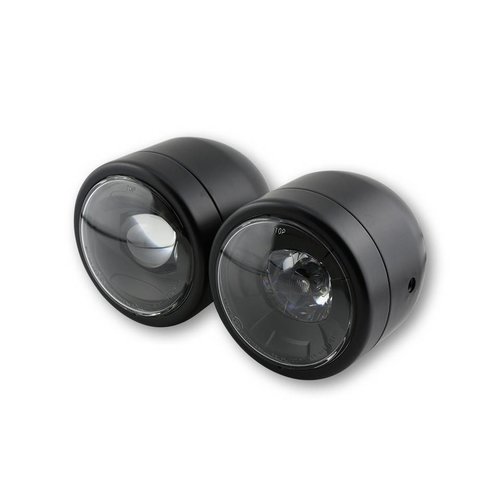 Shin Yo Dubbele LED-koplamp zwart