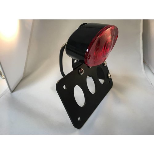 MCU Support de plaque noir + éclairage ovale