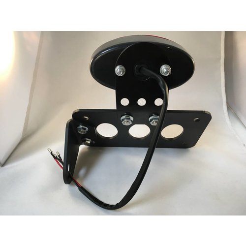 MCU Sidemount + Rücklicht Type Oval Schwarz