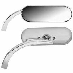 Mini Oval Spiegel Chrome