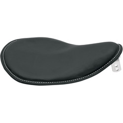 Kleiner Low-Profile Bobber Sitz Leder Schwarz