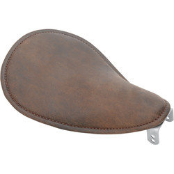 Kleiner Low-Profile Bobber Sitz Leder Braun