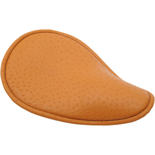 Drag Specialties Small Low-Profile Bobber Seat Vinyl Ostrich Brown