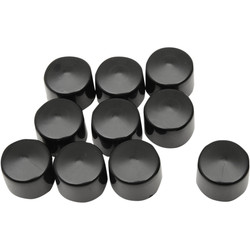 Axle caps front black (stock-style, 3/4" front axles)