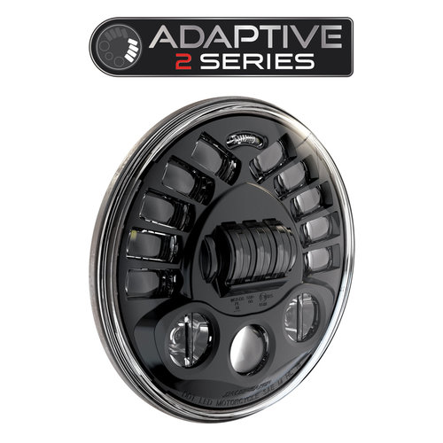 J.W. Speaker 7" LED Adaptive Headlight model 2 8790 Black