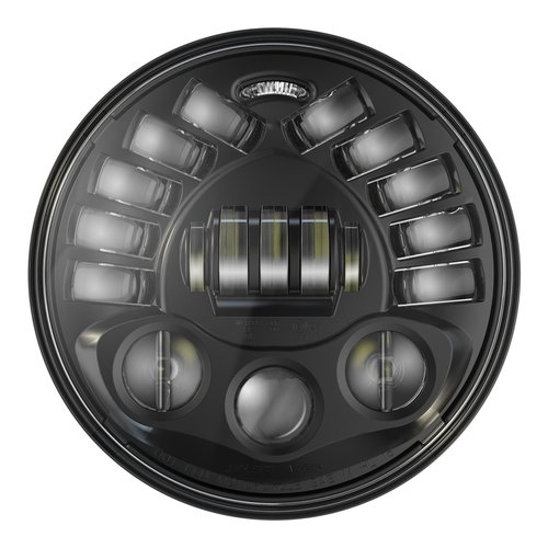 J.W. Speaker 7" Round Headlights with Pedestal Model 8791 2 Black