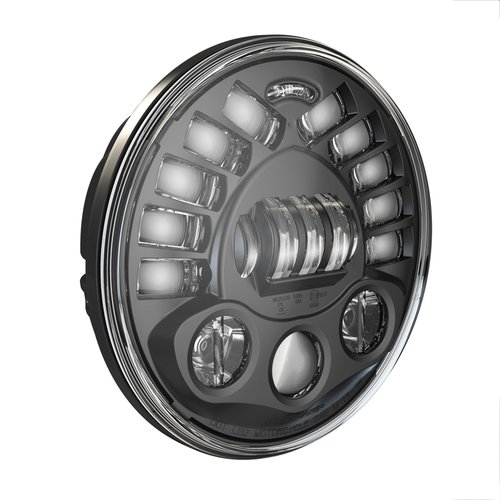 J.W. Speaker 7" Round Headlights with Pedestal Model 8791 2 Black
