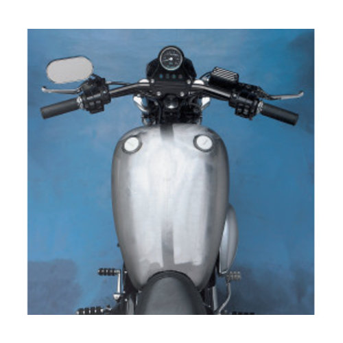 Drag Specialties 14,8 liter Single cap Extended Smooth-top QuickBob Rubber-mount tank