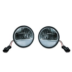 4,5" Rétroviseurs noirs avec 7 LED