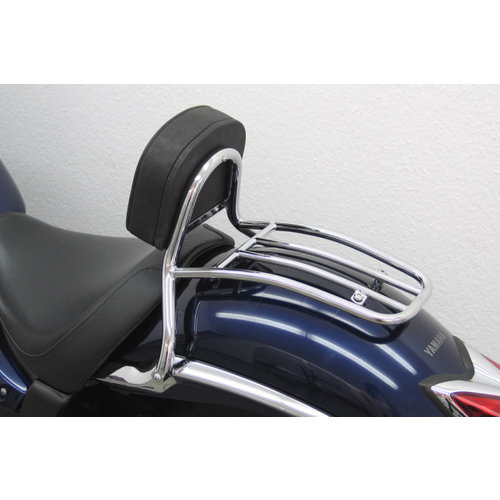 Fehling Driver Sissy Bar with backrest and luggage rack, Yamaha XVS 950 A Midnight Star 2009-