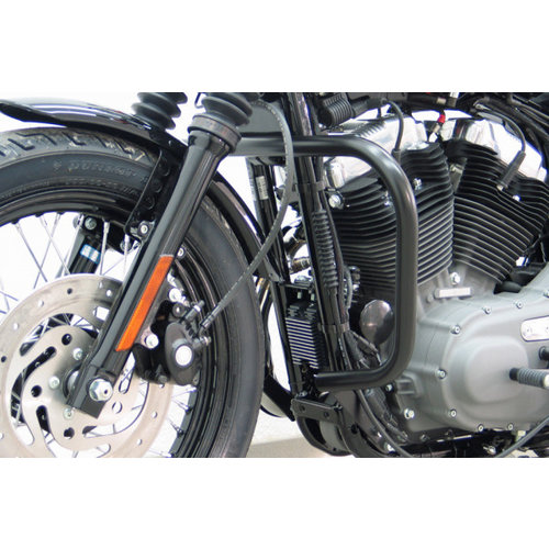 Fehling Crash Bar schwarz, HD Sportster Evo 04-, Custom, Roadster / Low, Nightster / Eisen, 48