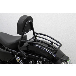 Pilotes Sissy Bar noir, HD Sportster 48 (XL1200X) 2010 ->