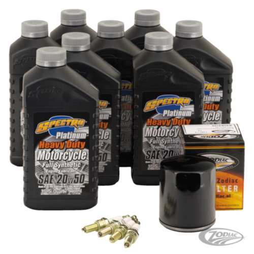 Spectro Oils Platinum "3 into 1" Total Service Kit for Milwaukee Eight 17-