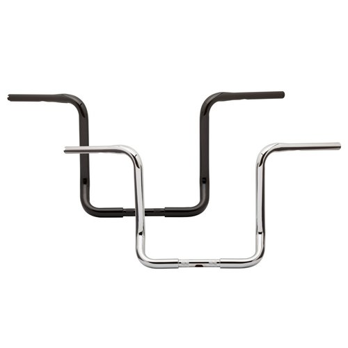 Burly 15" Rise Bagger Bar Black 1-1/4" H-D FLHT, FLHX 08-19