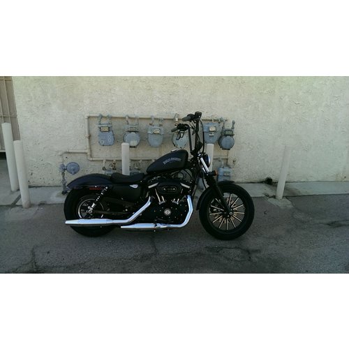 Burly 14" Guidon Ape Hanger fin chromé H-D 82-19