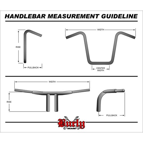 Burly 16 "Rise Gorilla Ape Hanger Bar Chrom H-D 82-19